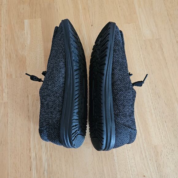 Hey Dude Wendy Sox Micro‎ Total Black Slip On Comfort Sneakers Shoes Womens 10 - Picture 5 of 8